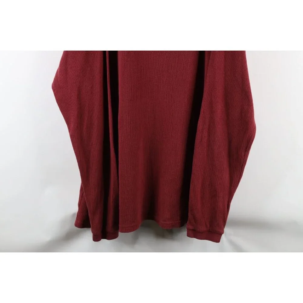 Vtg 90s Woolrich Mens 4XL Faded Striped Thermal Ribbed Knit Long Sleeve T-Shirt - Picture 3 of 10